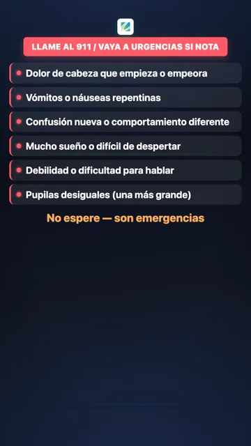 After a Fall on a Blood Thinner (Spanish)
