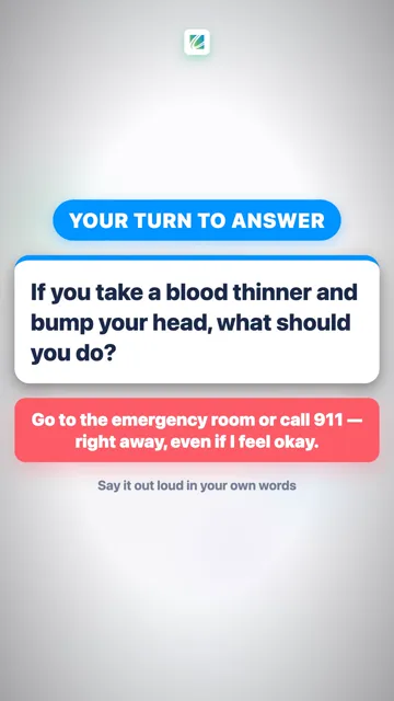 After a Fall on a Blood Thinner