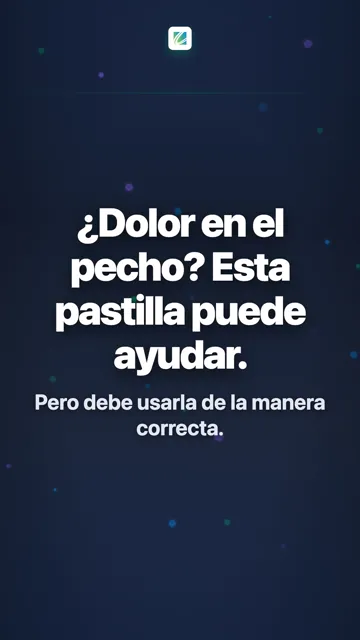 ¿Dolor en el pecho? Esta pastilla puede ayudar.
