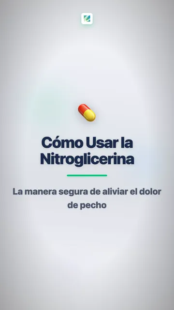 Nitroglicerina Abre Sus Vasos