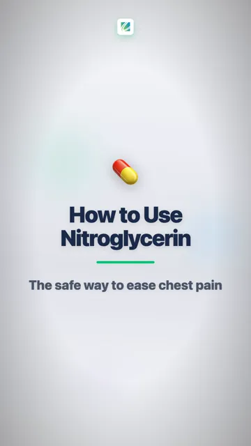 Nitroglycerin Opens Your Vessels