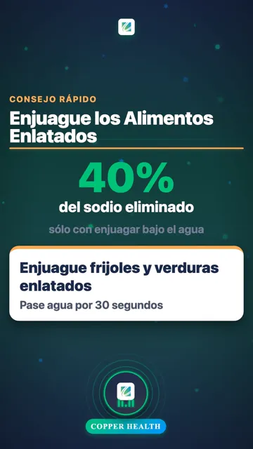 Cada miligramo de sodio que evite