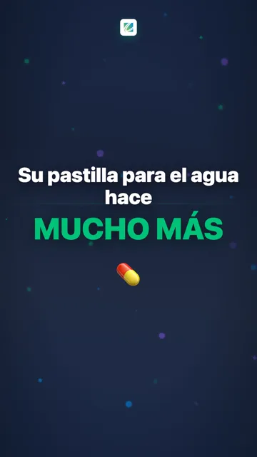 Su pastilla para el agua hace MUCHO MÁS