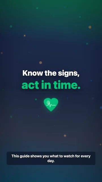 Know the signs, act in time.