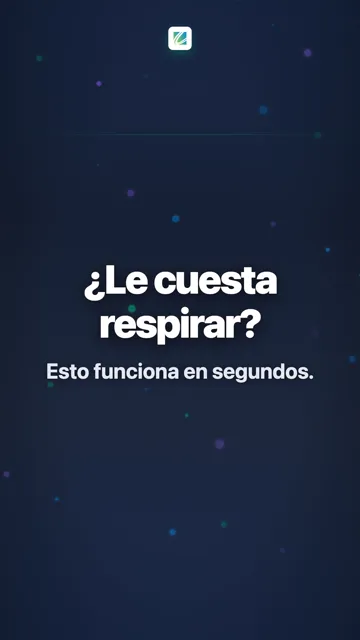 ¿Le cuesta respirar?
