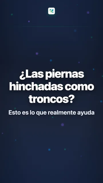 ¿Las piernas hinchadas como troncos?