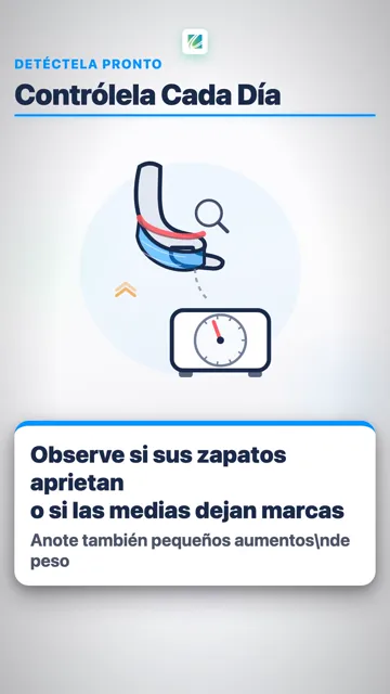 ¿Más hinchazón por las noches?