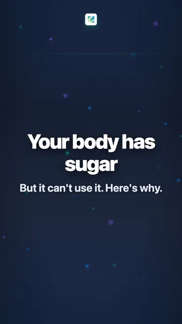 Your body has sugar