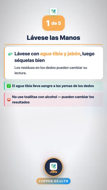 Inserte la Tira Reactiva