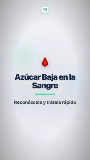 La azúcar baja puede bajar rápido