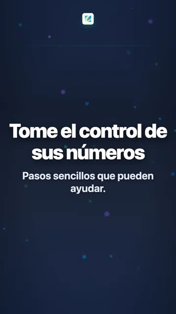 Tome el control de sus números