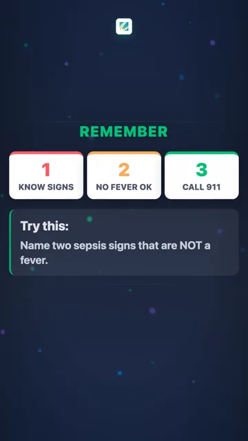 Sepsis Warning Signs