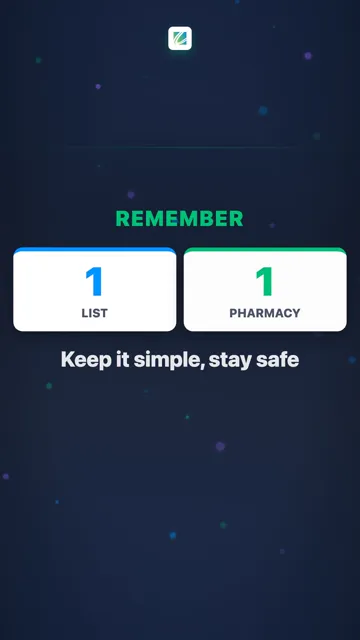 Remember: 1 List · 1 Pharmacy
