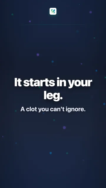It starts in your leg.